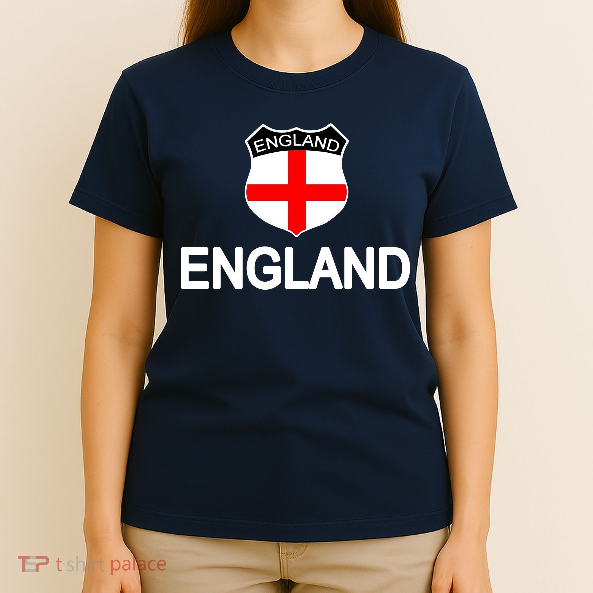 England Soccer Fan English Crest Flag T-Shirt