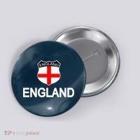England Soccer Fan English Crest Flag Button thumb 0