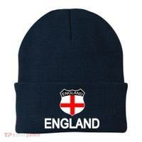 England Soccer Fan English Crest Flag Beanie thumb 0