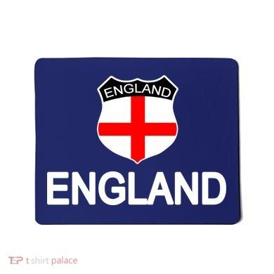 England Soccer Fan English Crest Flag Mousepad