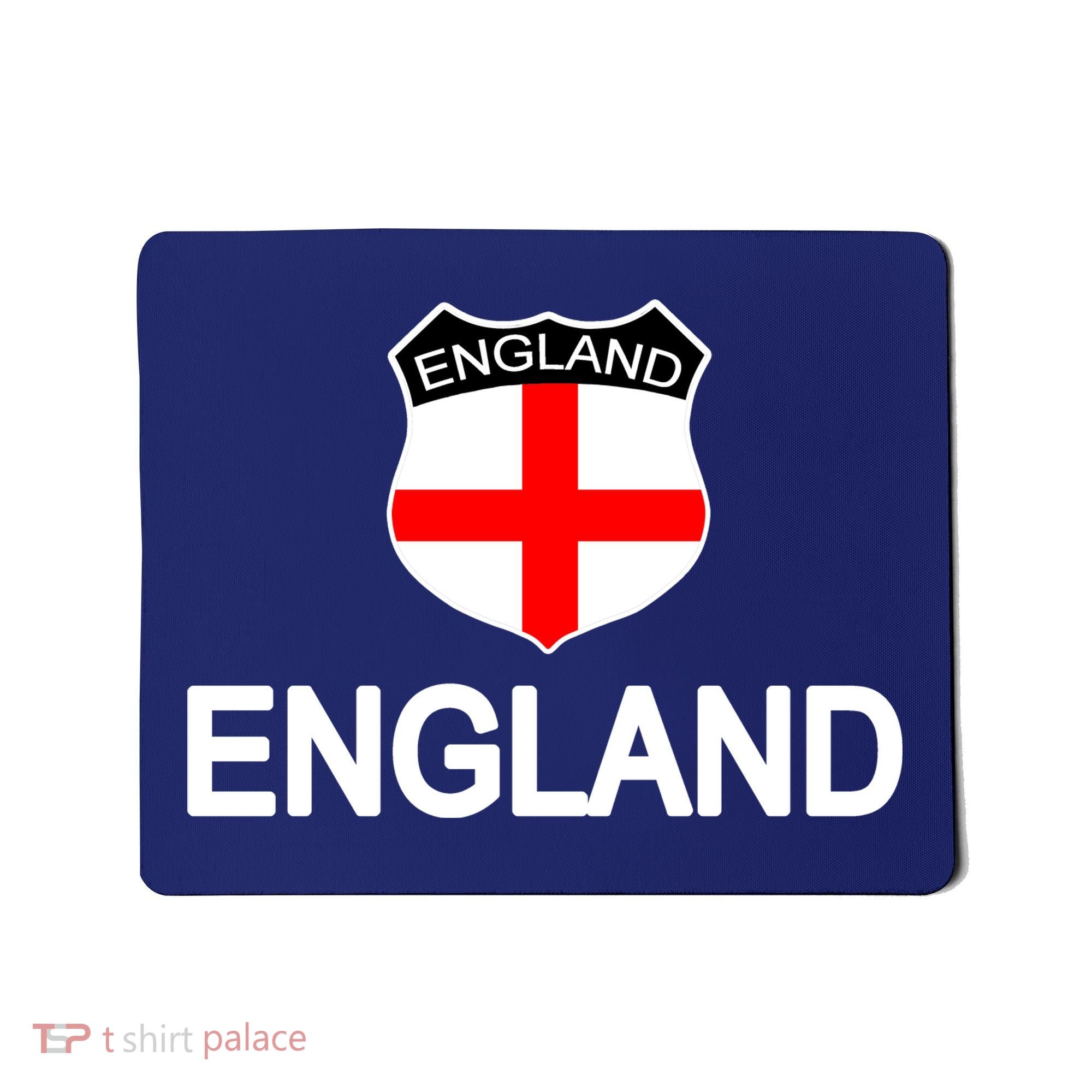 England Soccer Fan English Crest Flag Mousepad