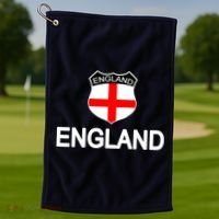 England Soccer Fan English Crest Flag Golf Towel thumb 1