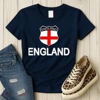 England Soccer Fan English Crest Flag Women's T-Shirt thumb 3