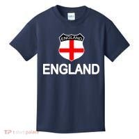 England Soccer Fan English Crest Flag Kids T-Shirt thumb 0