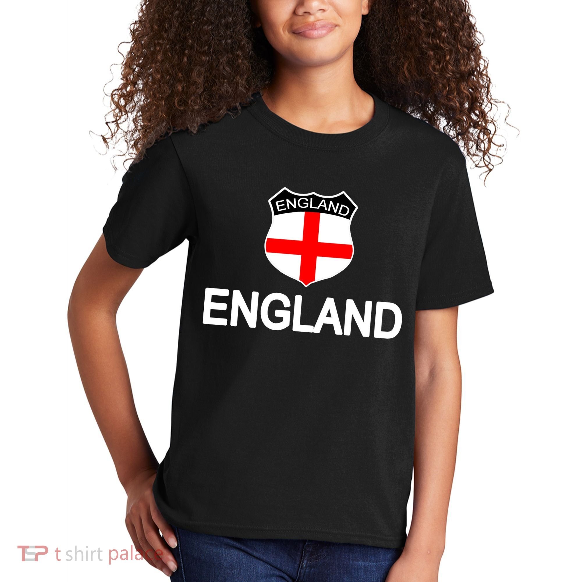 England Soccer Fan English Crest Flag Kids T-Shirt