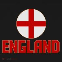England Soccer Football Red and White Cross Flag logo Ornament thumb 1