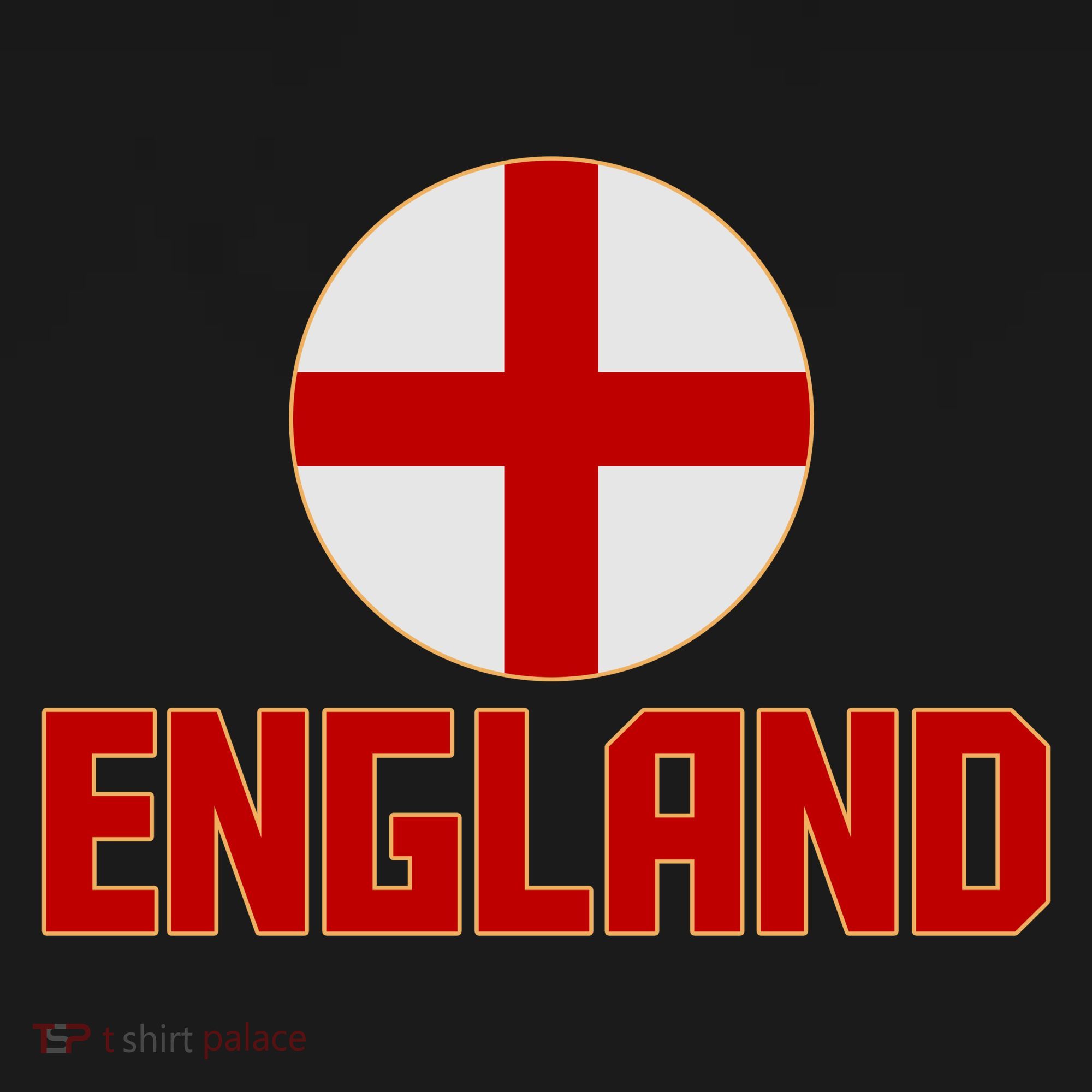 England Soccer Football Red and White Cross Flag logo Ornament
