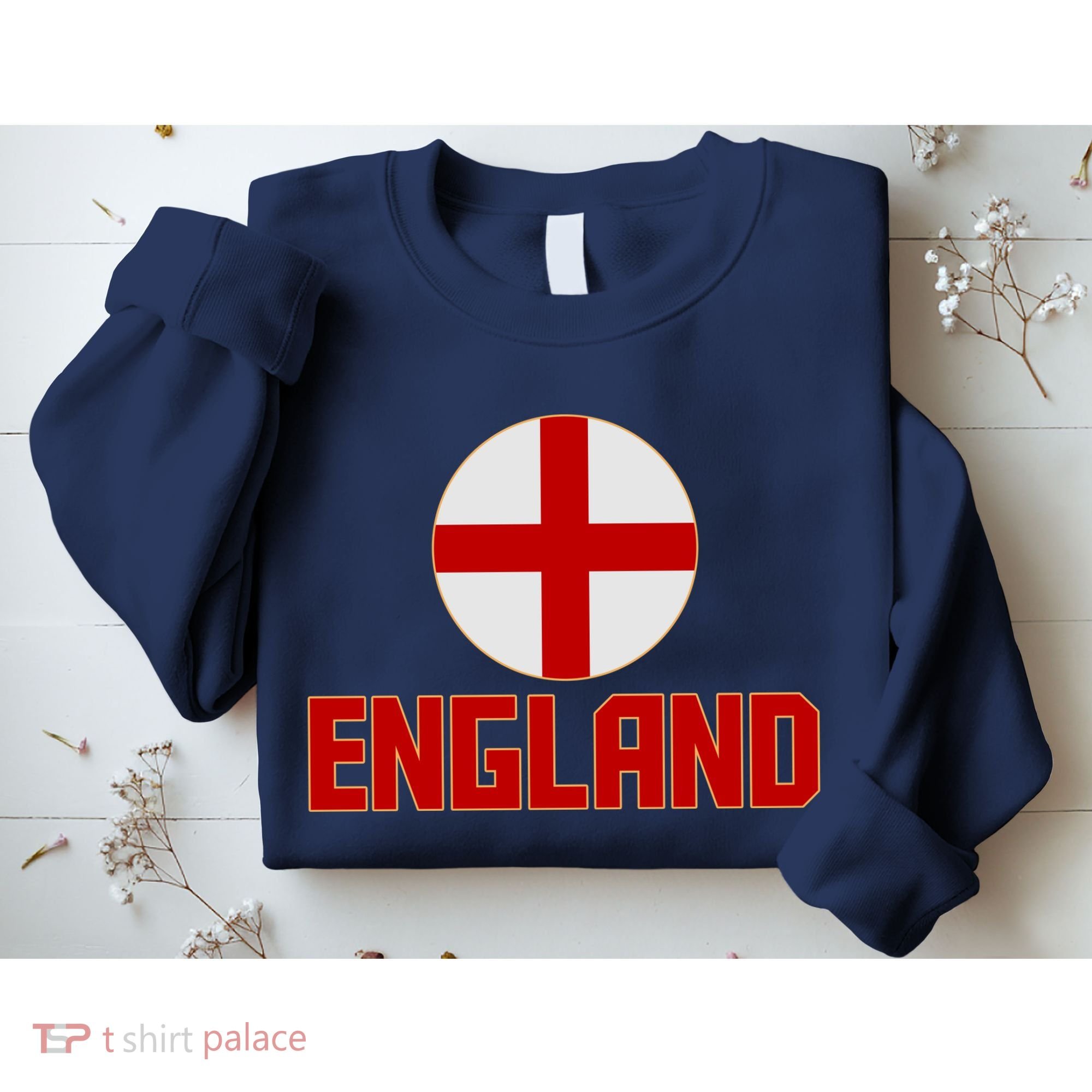 England Soccer Football Red and White Cross Flag logo Sweatshirt
