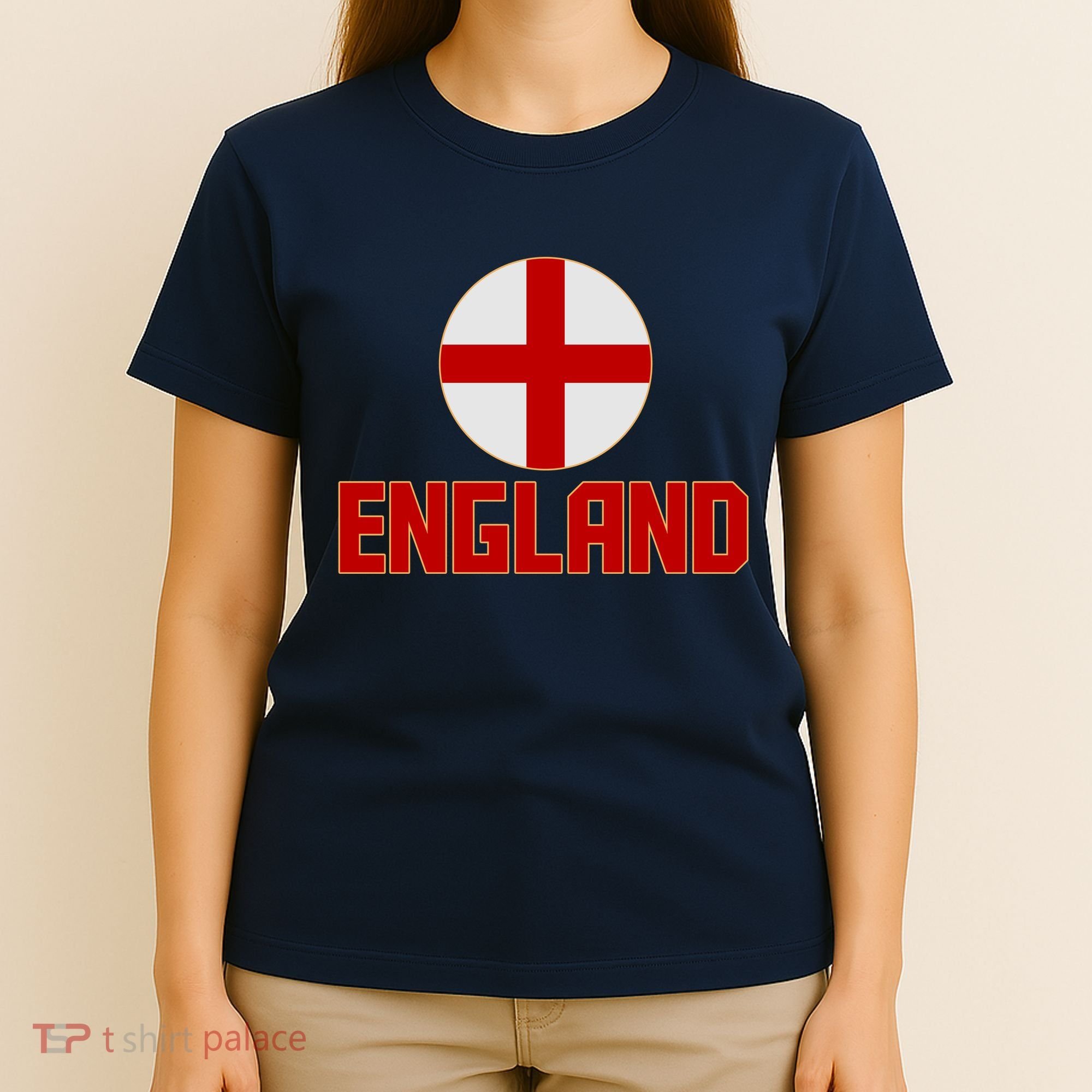 England Soccer Football Red and White Cross Flag logo T-Shirt