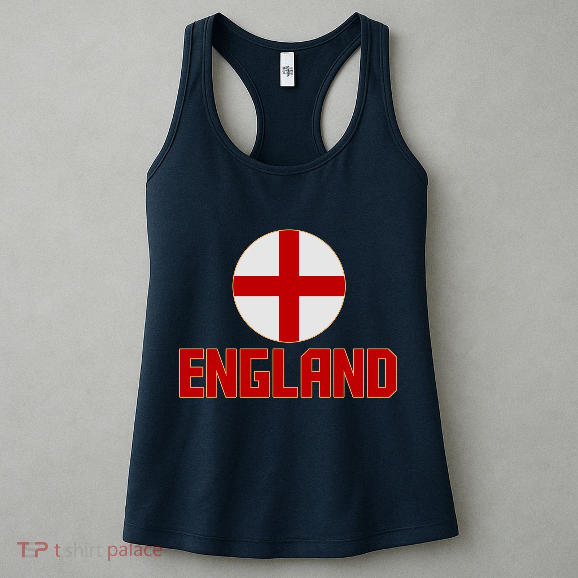 England Soccer Football Red and White Cross Flag logo Women's Tank Top