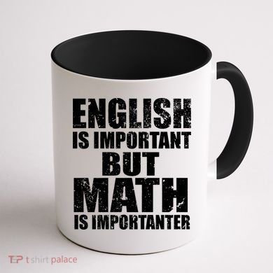 English Is Important But Math Is Importanter Coffee Mug back