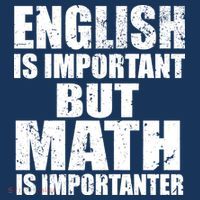 English Is Important But Math Is Importanter Long Sleeve Shirt thumb 2