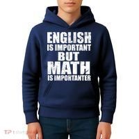 English Is Important But Math Is Importanter Kids Hoodie thumb 4