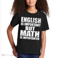 English Is Important But Math Is Importanter Kids T-Shirt thumb 2