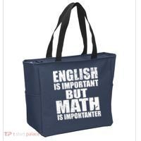 English Is Important But Math Is Importanter Tote Bag thumb 2