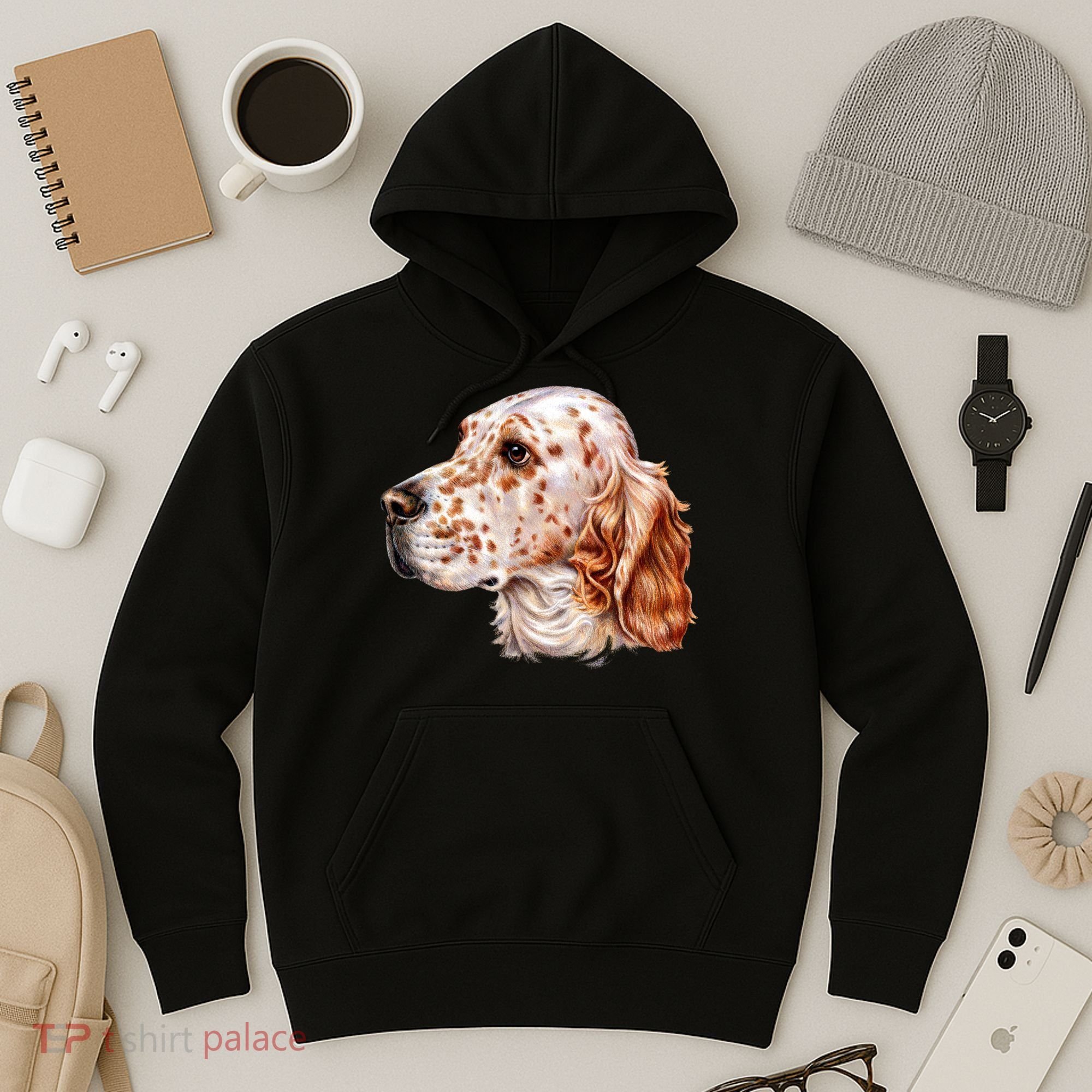 English Setter Dog Hoodie