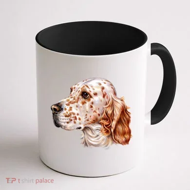 English Setter Dog Coffee Mug back