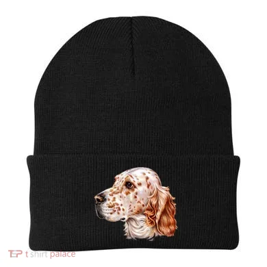 English Setter Dog Beanie