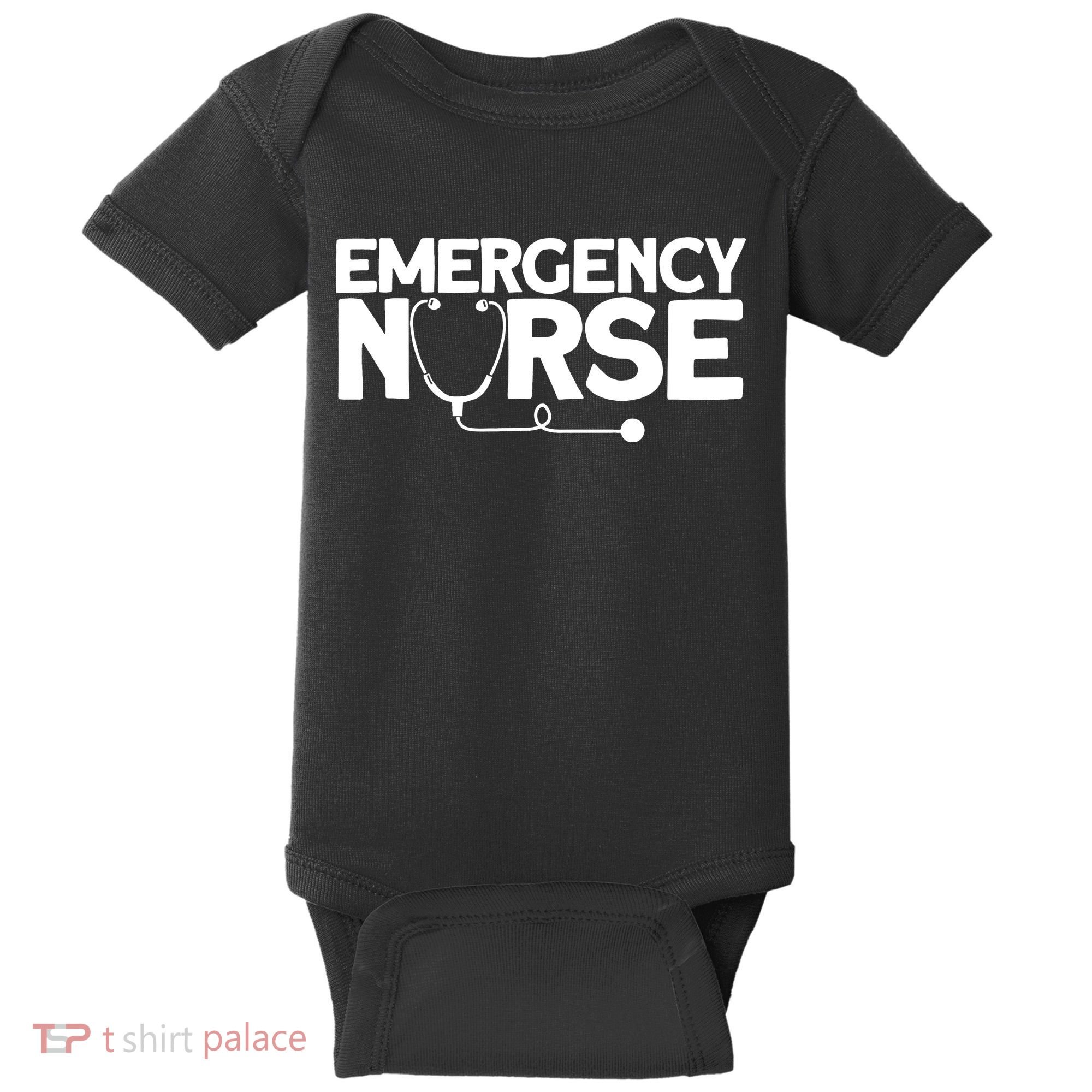 Emergency Nurse - Humorous Nursing Nurse Baby Bodysuit