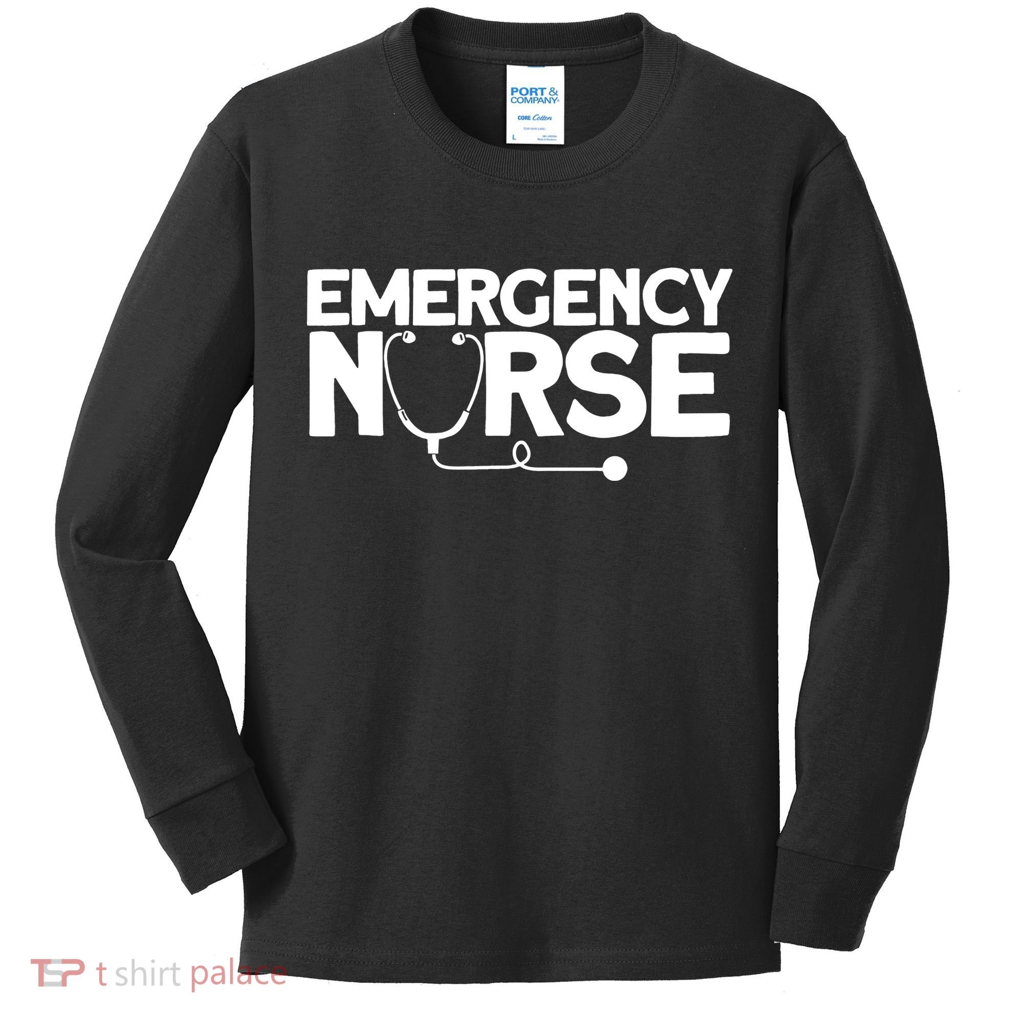 Emergency Nurse - Humorous Nursing Nurse Kids Long Sleeve Shirt