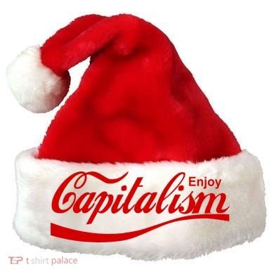 Enjoy Capitalism Santa Hat