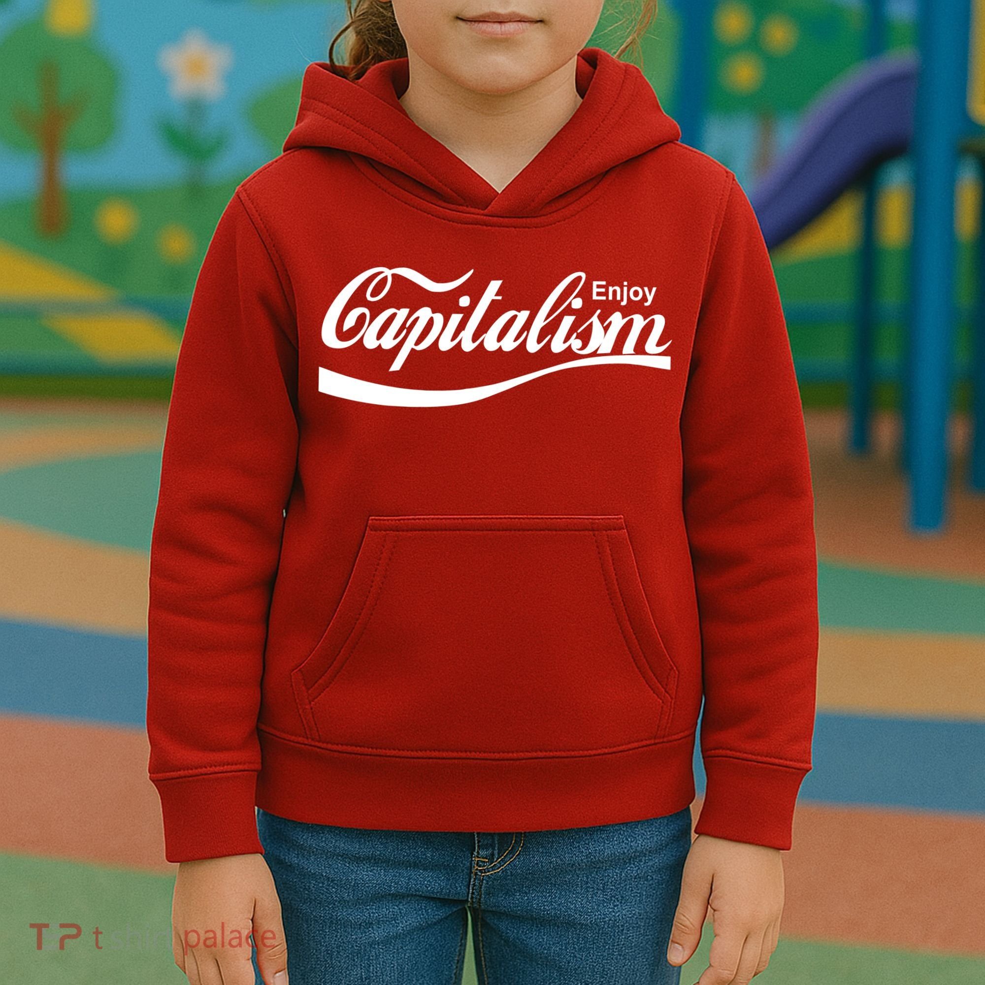 Enjoy Capitalism Kids Hoodie