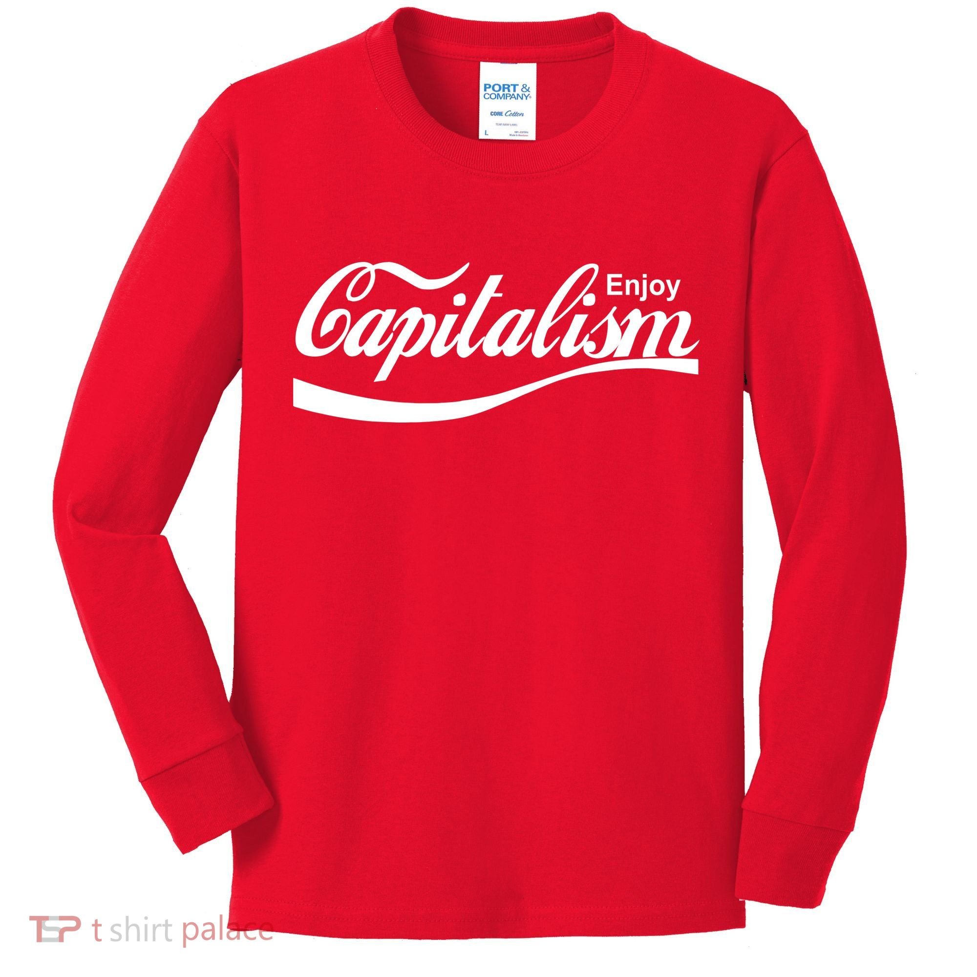 Enjoy Capitalism Kids Long Sleeve Shirt