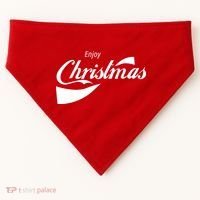 Enjoy Christmas USA-Made Doggie Bandana thumb 0