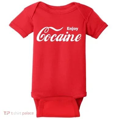 Enjoy Cocaine Baby Bodysuit