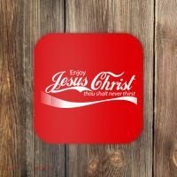 Enjoy Jesus Christ Thou Shalt Never Thirst Coaster thumb 0