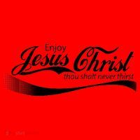 Enjoy Jesus Christ Thou Shalt Never Thirst Santa Hat thumb 1