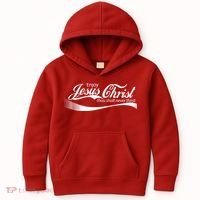 Enjoy Jesus Christ Thou Shalt Never Thirst Kids Hoodie thumb 0