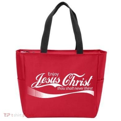 Enjoy Jesus Christ Thou Shalt Never Thirst Tote Bag