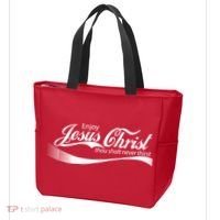 Enjoy Jesus Christ Thou Shalt Never Thirst Tote Bag thumb 3