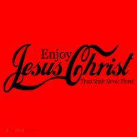 Enjoy Jesus Christ Thou Shalt Never Thirst Funny Santa Hat thumb 1
