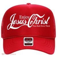 Enjoy Jesus Christ Thou Shalt Never Thirst Funny Hat thumb 0
