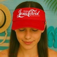 Enjoy Jesus Christ Thou Shalt Never Thirst Funny Visor thumb 2