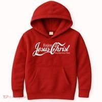 Enjoy Jesus Christ Thou Shalt Never Thirst Funny Kids Hoodie thumb 0