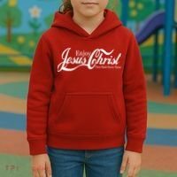 Enjoy Jesus Christ Thou Shalt Never Thirst Funny Kids Hoodie thumb 3