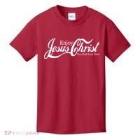 Enjoy Jesus Christ Thou Shalt Never Thirst Funny Kids T-Shirt thumb 0