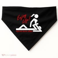 Enjoy Life Eat Out More Often USA-Made Doggie Bandana thumb 0