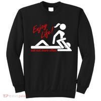 Enjoy Life Eat Out More Often Sweatshirt thumb 0