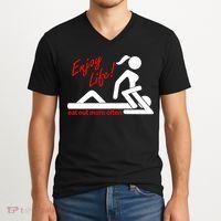 Enjoy Life Eat Out More Often V-Neck T-Shirt thumb 2