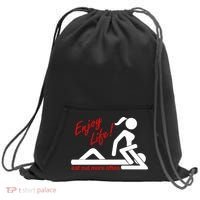 Enjoy Life Eat Out More Often Sweatshirt Cinch Pack Bag thumb 0