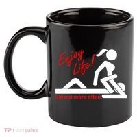 Enjoy Life Eat Out More Often 11oz C Handle Ceramic Mug thumb 2
