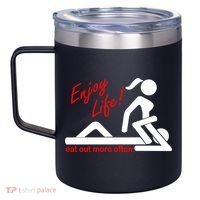 Enjoy Life Eat Out More Often 12oz Stainless Steel Coffee Mug thumb 2