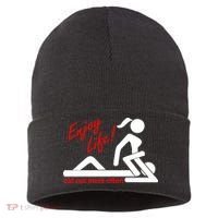 Enjoy Life Eat Out More Often Sustainable Knit Beanie thumb 0