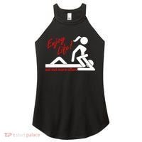 Enjoy Life Eat Out More Often Women's Perfect Tri Rocker Tank thumb 0