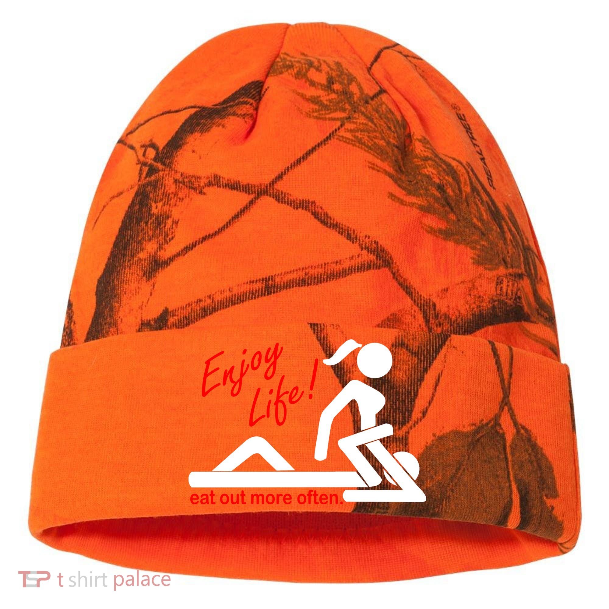 Enjoy Life Eat Out More Often Kati Licensed 12" Camo Cuffed Beanie