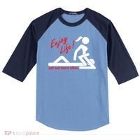 Enjoy Life Eat Out More Often Raglan Baseball Sleeve Shirt thumb 0
